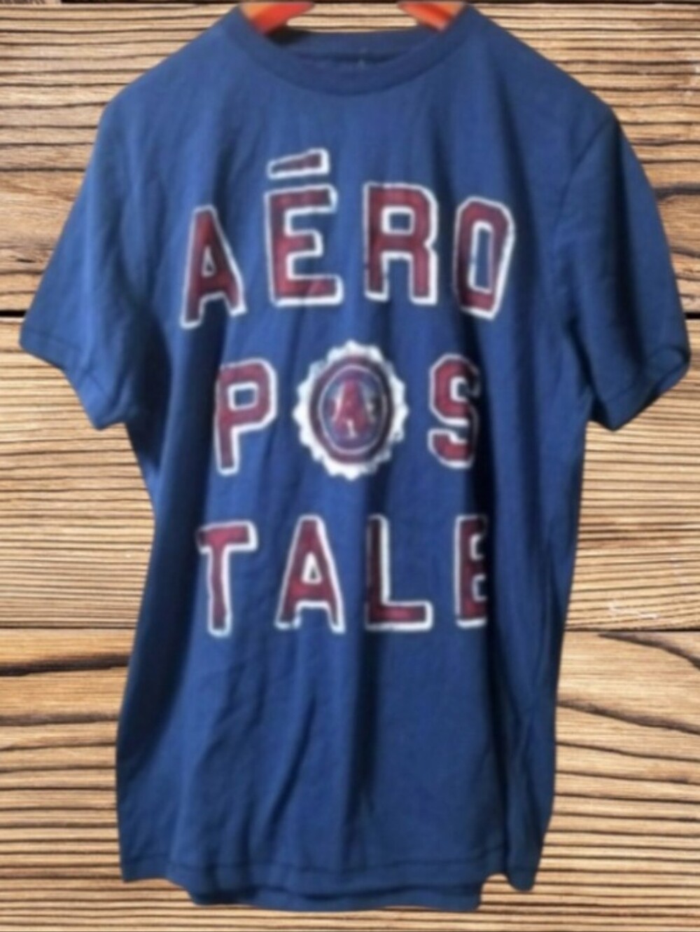 AEROPOSTALE MENS/WOMEN'S BLUE GRAPHIC T-SHIRT SIZE L